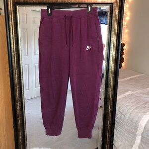 Nike Jogger Sweatpants Just Do It Burgundy